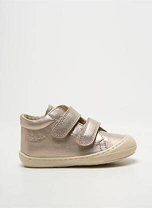Bottillons fermeture scratch bout rond or NATURINO fille