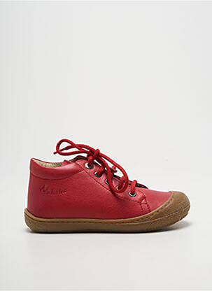 Bottillons voute plantaire bout rond rouge NATURINO enfant