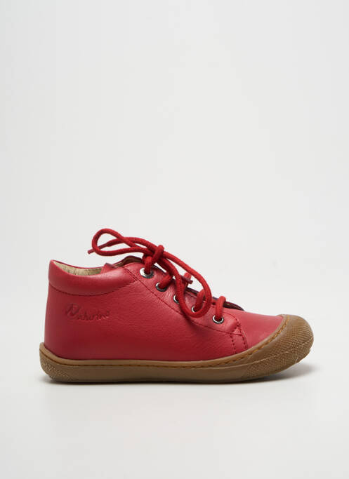 Bottillons voute plantaire bout rond rouge NATURINO enfant