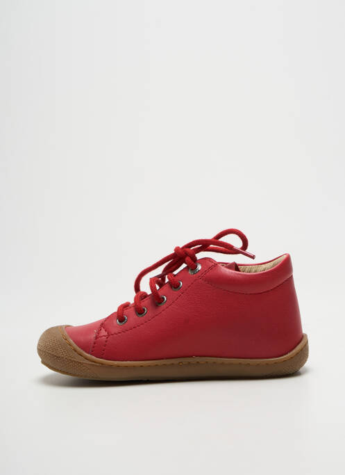 Bottillons voute plantaire bout rond rouge NATURINO enfant