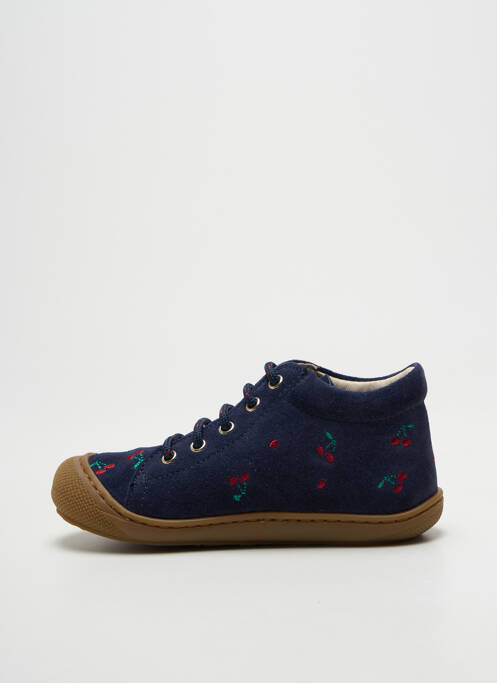 Bottillons semelle amovible bout rond bleu NATURINO fille