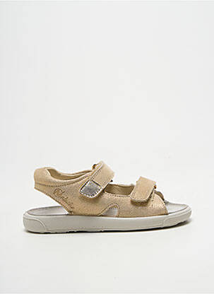 Sandales/nu pieds tissage satiné bout ouvert or NATURINO fille