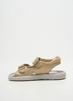 Sandales/nu pieds tissage satiné bout ouvert or NATURINO fille