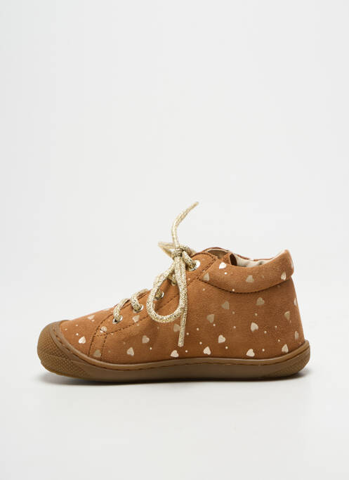Bottillons semelle amovible bout rond marron NATURINO fille