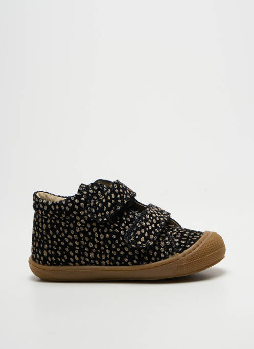 Bottillons fermeture scratch bout rond noir NATURINO fille