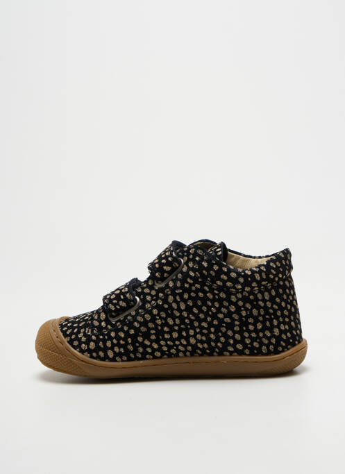 Bottillons fermeture scratch bout rond noir NATURINO fille
