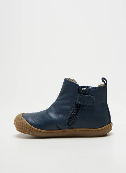 Bottines/boots fermeture zippée bout rond bleu NATURINO garcon