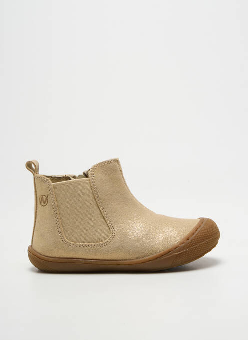 Bottines/boots semelle amovible bout rond or NATURINO fille