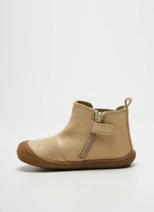 Bottines/boots semelle amovible bout rond or NATURINO fille