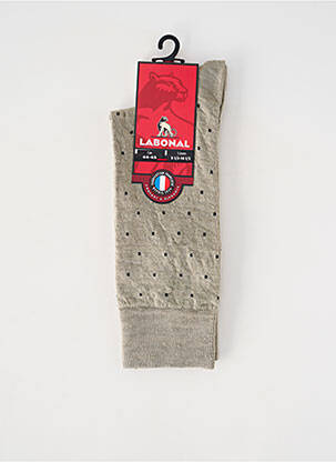 Chaussettes maintien élastique beige LABONAL femme