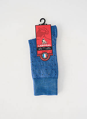 Chaussettes maintien élastique bleu LABONAL femme