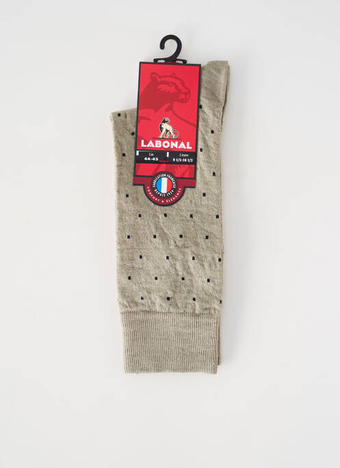 Chaussettes maintien élastique beige LABONAL femme
