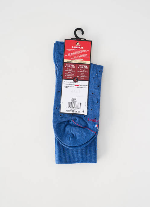 Chaussettes maintien élastique bleu LABONAL femme