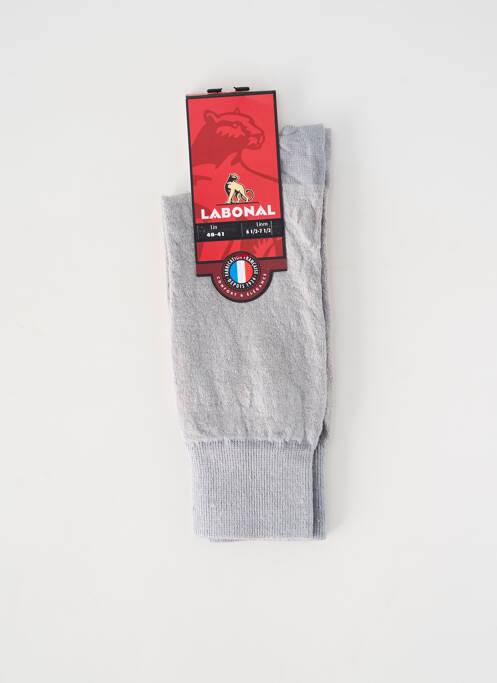 Chaussettes coutures renforcées gris LABONAL femme