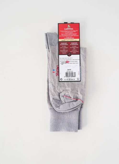Chaussettes coutures renforcées gris LABONAL femme