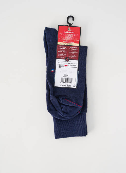 Chaussettes coutures renforcées bleu LABONAL femme