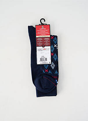 Chaussettes imprimé fantaisie bleu LABONAL homme