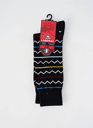 Chaussettes stretch noir LABONAL homme