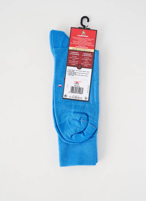 Chaussettes stretch bleu LABONAL homme