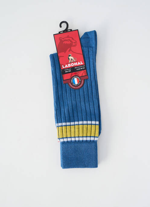 Chaussettes stretch bleu LABONAL homme