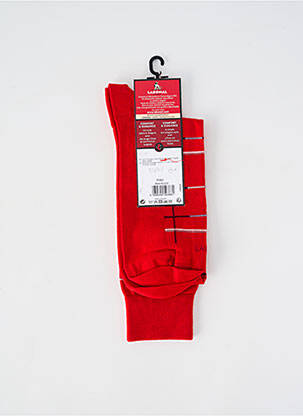 Chaussettes coutures renforcées rouge LABONAL homme