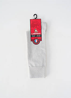 Chaussettes stretch gris LABONAL homme