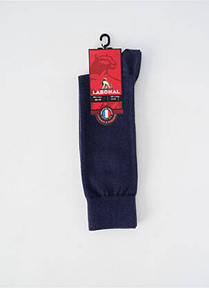 Chaussettes maille fine bleu LABONAL homme