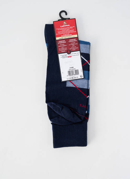 Chaussettes maille fine bleu LABONAL homme