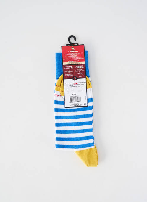 Chaussettes maille fine bleu LABONAL homme