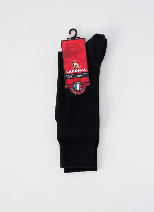 Chaussettes maille fine noir LABONAL homme