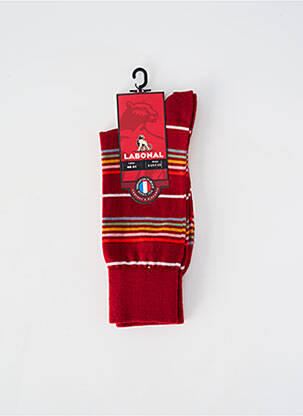 Chaussettes maille fine rouge LABONAL homme