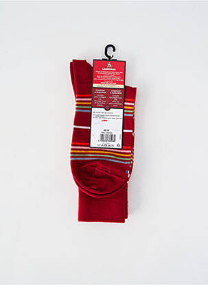 Chaussettes coutures renforcées rouge LABONAL homme