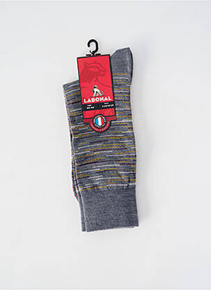 Chaussettes maille fine gris LABONAL homme
