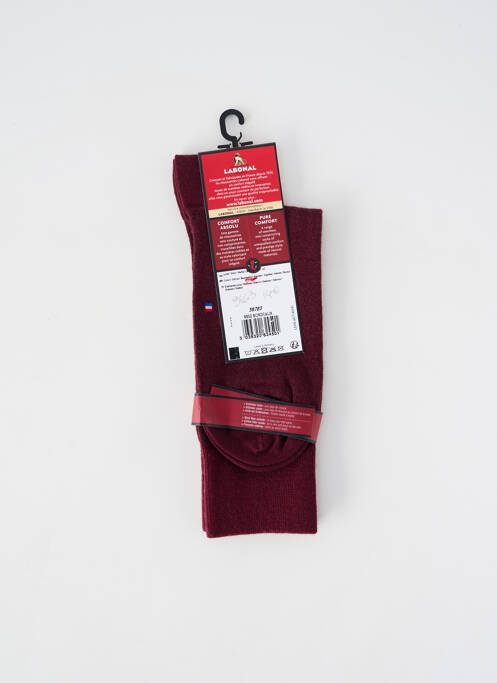 Chaussettes stretch rouge LABONAL homme