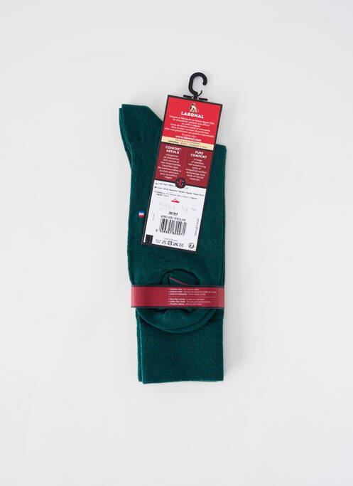 Chaussettes stretch vert LABONAL homme
