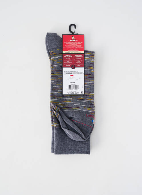 Chaussettes maille fine gris LABONAL homme