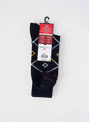 Chaussettes imprimé fantaisie bleu LABONAL homme