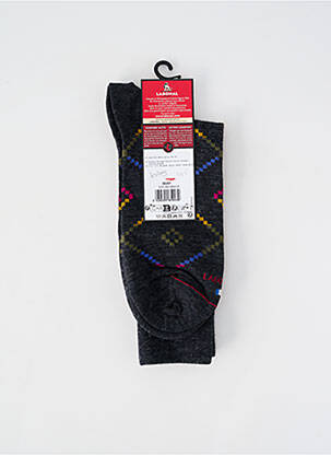 Chaussettes tissage chiné gris LABONAL homme