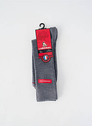 Chaussettes tissage chiné gris LABONAL homme