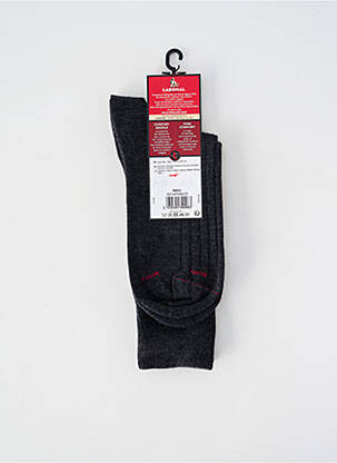 Chaussettes talons renforcés gris LABONAL homme