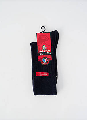 Chaussettes maille fine bleu LABONAL homme