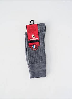 Chaussettes stretch gris LABONAL homme