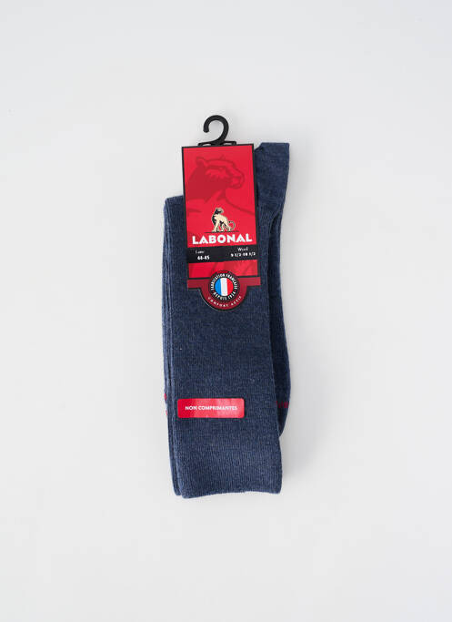 Chaussettes maille fine gris LABONAL homme