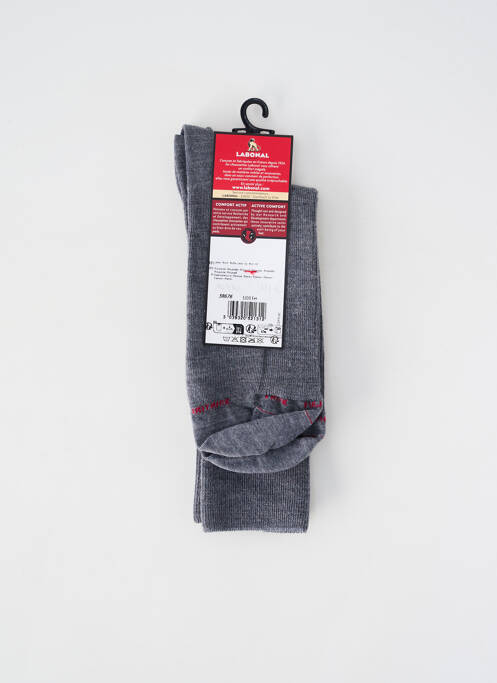 Chaussettes stretch gris LABONAL homme