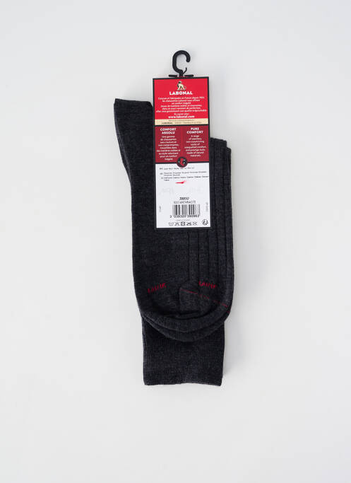 Chaussettes maille fine gris LABONAL homme