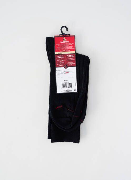 Chaussettes maille fine noir LABONAL homme