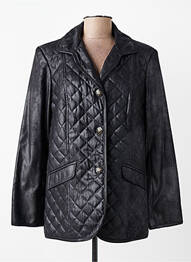Veste casual col tailleur noir JUMFIL femme