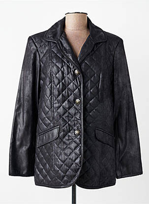 Veste casual col tailleur noir JUMFIL femme