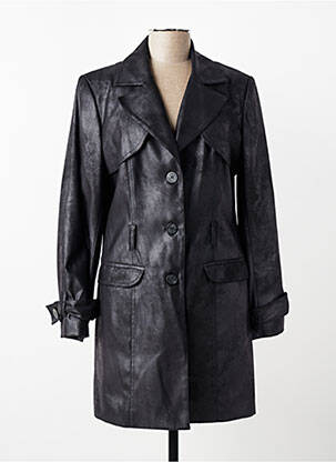 Trench poches sans capuche noir JUMFIL femme