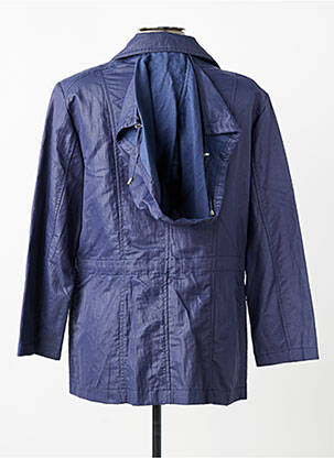 Parka fermeture zippée sur le devant a capuche bleu JUMFIL femme